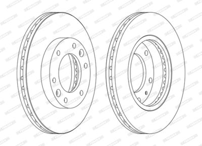 DDF1612C FERODO Тормозной диск