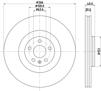 MDC2913C MINTEX Тормозной диск