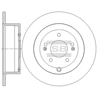 SD1141 Hi-Q Тормозной диск