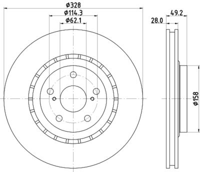 ND1095K NISSHINBO Тормозной диск