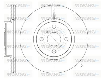 D6100610 WOKING Тормозной диск