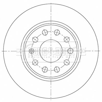 BBD5526 BORG & BECK Тормозной диск