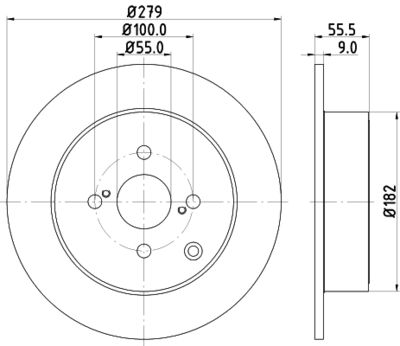 8DD355110511 HELLA PAGID Тормозной диск