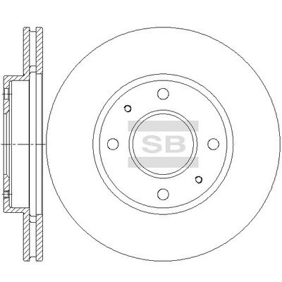 SD6007 Hi-Q Тормозной диск