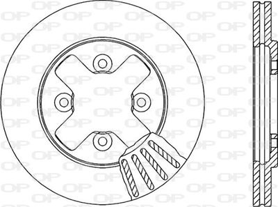 BDR137120 OPEN PARTS Тормозной диск