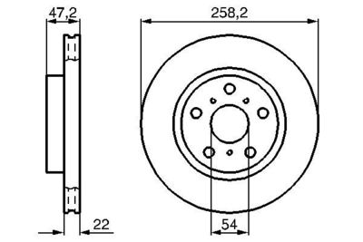 0986478396 BOSCH Тормозной диск