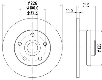 8DD355102751 HELLA PAGID Тормозной диск