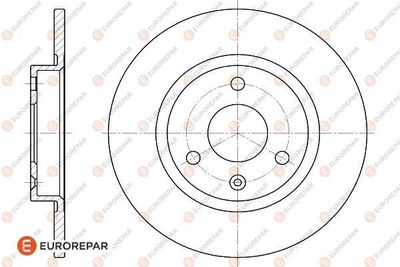 1618860080 EUROREPAR Тормозной диск