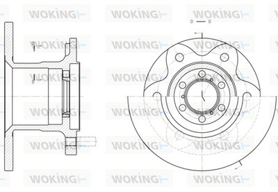 D629000 WOKING Тормозной диск