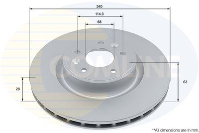 ADC2957V COMLINE Тормозной диск