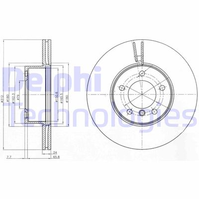 BG4172C DELPHI Тормозной диск