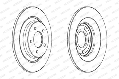 DDF1547 FERODO Тормозной диск