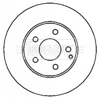 BBD4352 BORG & BECK Тормозной диск