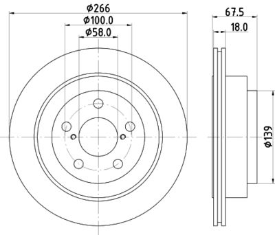 MDC877 MINTEX Тормозной диск