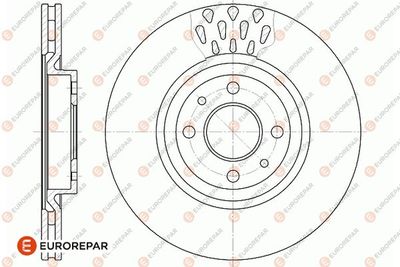 1667859680 EUROREPAR Тормозной диск