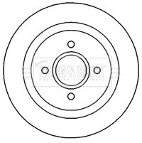 BBD4662 BORG & BECK Тормозной диск