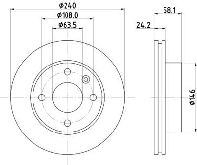 MDC392 MINTEX Тормозной диск