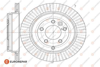 1622811380 EUROREPAR Тормозной диск