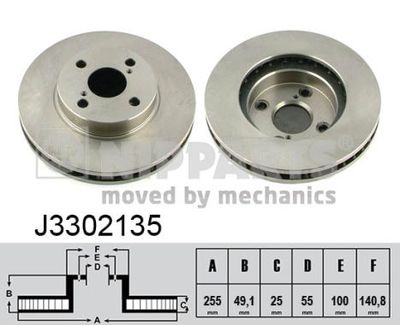 J3302135 NIPPARTS Тормозной диск