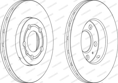 WGR09271 WAGNER Тормозной диск