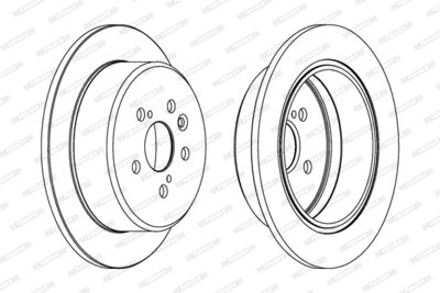 DDF486 FERODO Тормозной диск