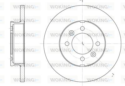 D610400 WOKING Тормозной диск