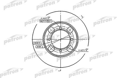 PBD1428 PATRON Тормозной диск