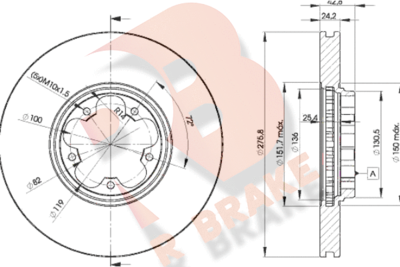 78RBD25612 R BRAKE Тормозной диск