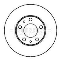 BBD5094 BORG & BECK Тормозной диск