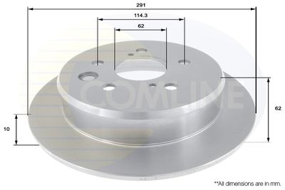 ADC01157 COMLINE Тормозной диск