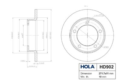 HD902 HOLA Тормозной диск