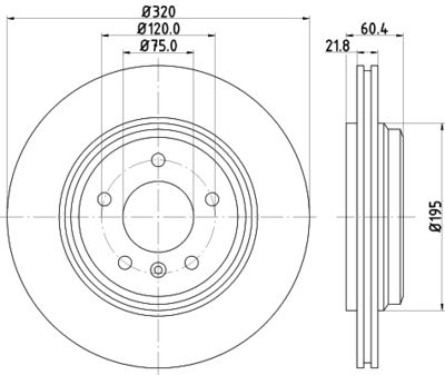 MDC1404 MINTEX Тормозной диск