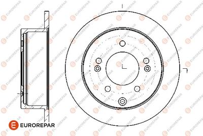 1667871780 EUROREPAR Тормозной диск