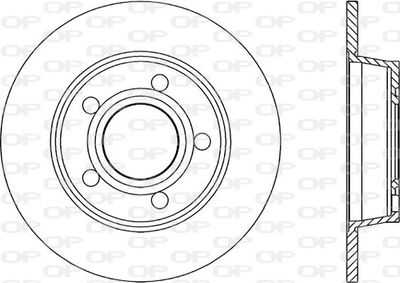 BDR174310 OPEN PARTS Тормозной диск