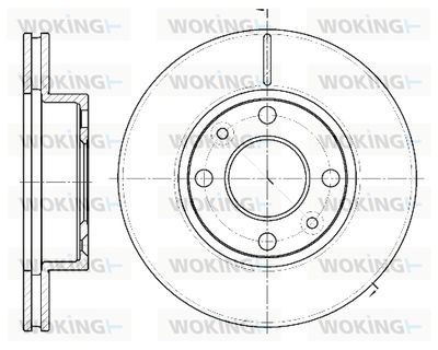 D6116210 WOKING Тормозной диск