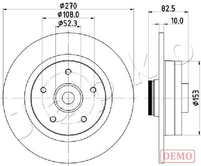 610710C JAPKO Тормозной диск