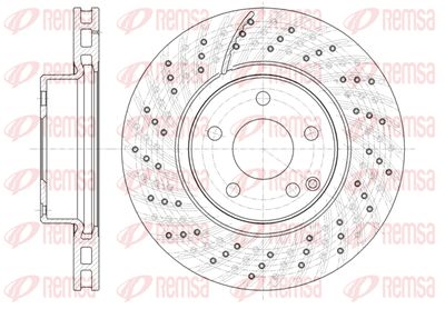 6132210 REMSA Тормозной диск