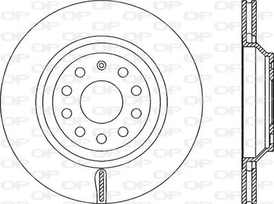 BDA233820 OPEN PARTS Тормозной диск