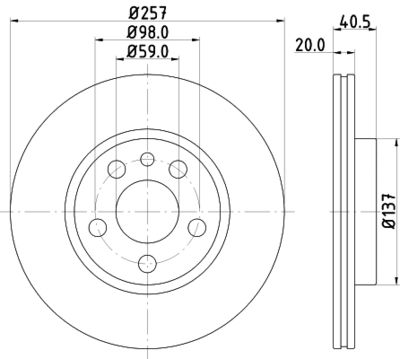 MDC992 MINTEX Тормозной диск