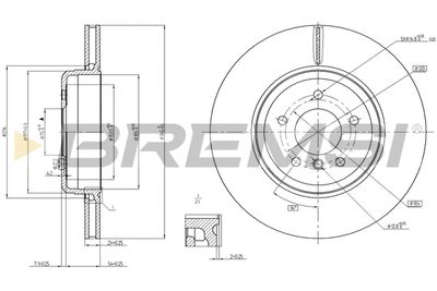 CD8154V BREMSI Тормозной диск