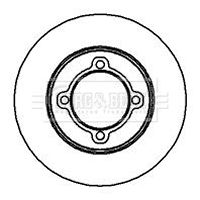 BBD4823 BORG & BECK Тормозной диск