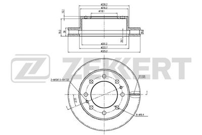 BS6135 ZEKKERT Тормозной диск