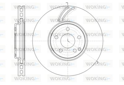 D6140510 WOKING Тормозной диск