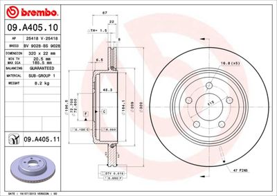 BS9028 BRECO Тормозной диск
