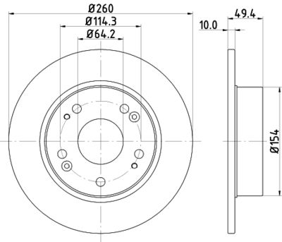 PCD12372 DON Тормозной диск