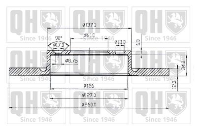 BDC3565 QUINTON HAZELL Тормозной диск