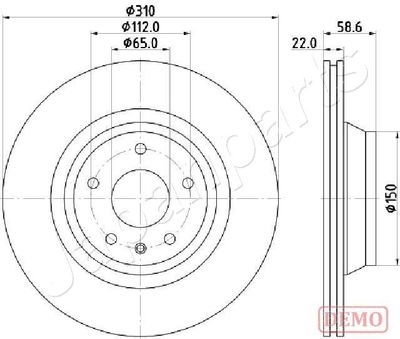 DP0919C JAPANPARTS Тормозной диск