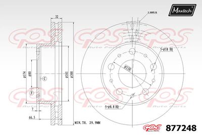 877248 MAXTECH Тормозной диск