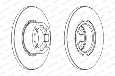 DDF278 FERODO Тормозной диск