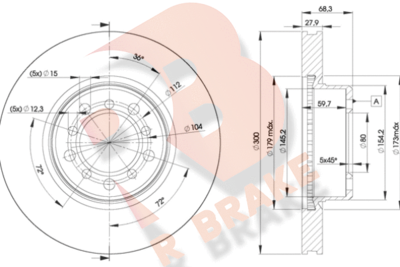 78RBD20805 R BRAKE Тормозной диск